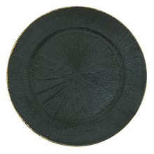  Black Starburst Charger, Set 4