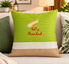 Feliz Navidad Green Pillow