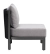 Outdoor Modern Charcoal Gray Chair