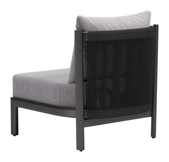 Outdoor Modern Charcoal Gray Chair