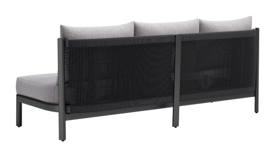 Outdoor Modern Charcoal Gray Sofa