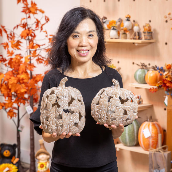 Maple Leaf Mushroom Pumpkin, Set 2