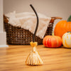 Broom with Movement Fabric Table Décor, 19"H