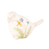 Set 2 Floral Bird Resin Table Decor, 5.25"T