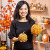 Sunflower Pumpkin Resin Table Décor Set 2