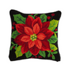 Indoor/Outdoor Poinsettia Pillow 18"