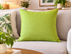 Feliz Navidad Green Pillow