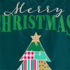 Quilted Christmas Tree Applique Large Flag