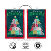 Quilted Christmas Tree Applique Large Flag