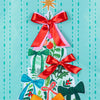 Bowtiful Christmas Tree Applique Large House Flag