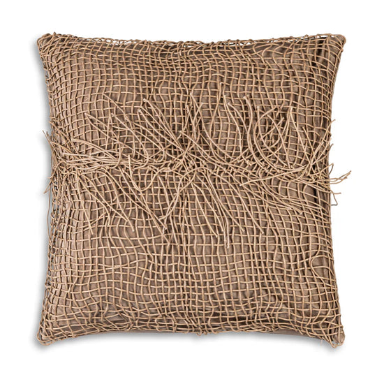 Beige Tassle Pillow