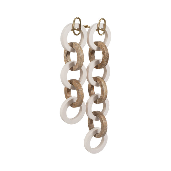 Wood & Resin Wall Decorative Chains, 35" High