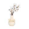 White/Ivory Ring Vase, 12"