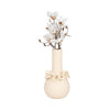 White/Ivory Ring Vase, 16"