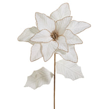  White/Ivory Poinsettia Stem