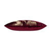 Burgundy Gold Holiday Square Pillow