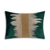 Emerald and Gold Holiday Lumbar Pillow