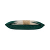 Emerald and Gold Holiday Lumbar Pillow