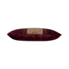 Burgundy Gold Beaded Holiday Lumbar Pillow