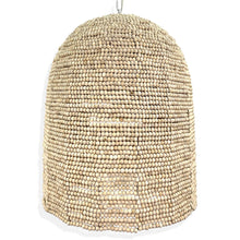  Wood Beads Pendant Lamp, 25.5" High