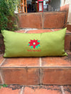Feliz Navidad Green Lumbar, Size 12" x 26"