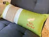 Feliz Navidad Green Lumbar Pillow