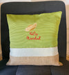 Feliz Navidad Green Pillow