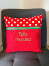Feliz Navidad Red Pillow