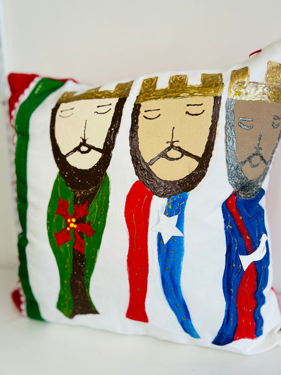 Three Kings PR Flag Pillow