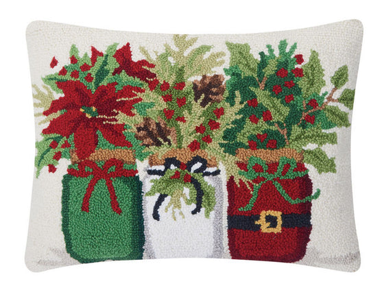 Christmas Jars Hook Pillow