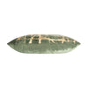Abstract Green & Gold Pillow, 22"