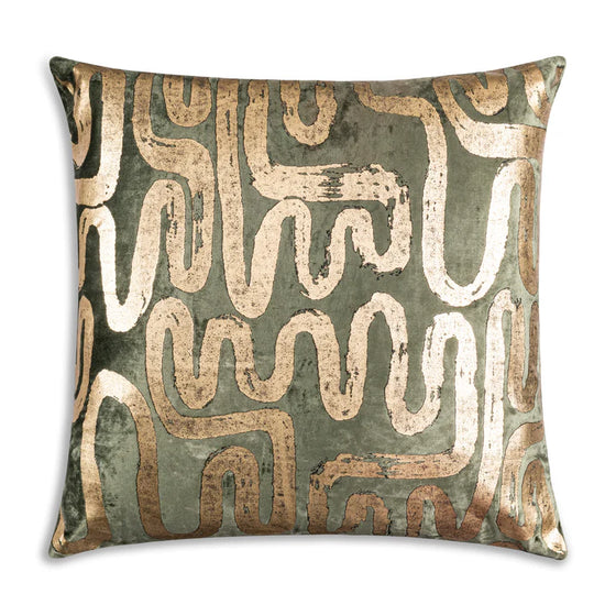 Green & Gold Pillow