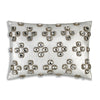 Bedazzled Crystal Silver Lumbar Pillow