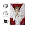 Praying Angel Suede Garden Flag