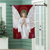 Praying Angel Suede House Large Flag