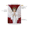 Praying Angel Suede House Large Flag