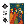 The Three Kings Suede House Large Flag
