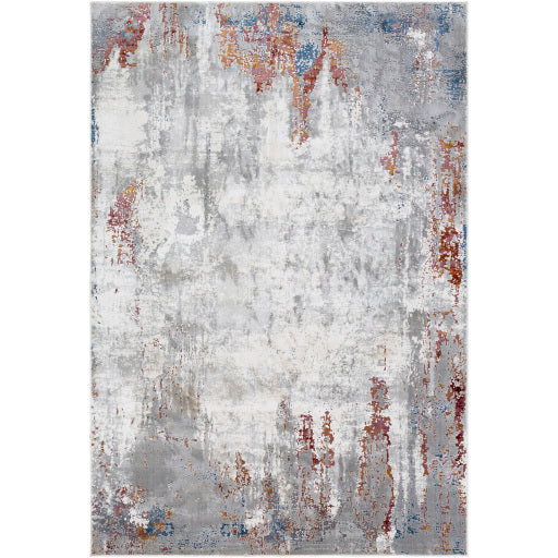 Aisha Gray Abstract Area Rug