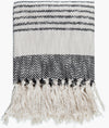 Beige & Black Woven Throw