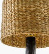 Seagrass & Black Base Ceramic Table Lamp