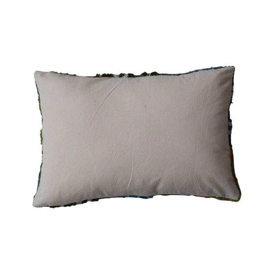 Woven Bouclé Fabric Indoor/Outdoor Lumbar Pillow