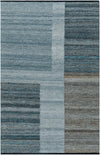 Gray, Blue & Black Outdoor & Indoor Rug