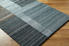 Gray, Blue & Black Outdoor & Indoor Rug