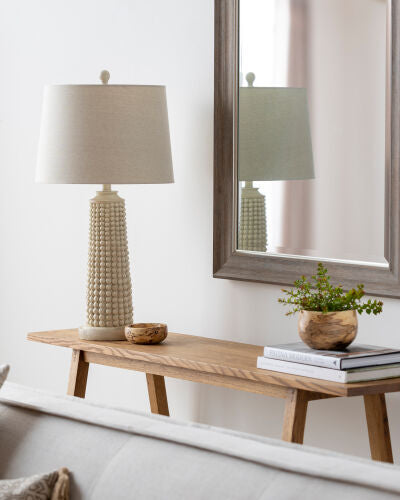 Wood Balls Base Table Lamp