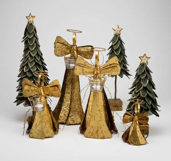 Archangel With Glass, 32" Tall