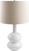 White & Wheat Linen Shade Table Lamp