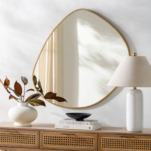 Pebble Gold Frame Mirror