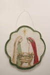 Hand Painted Door Décor, Holy Family, 24" Tall
