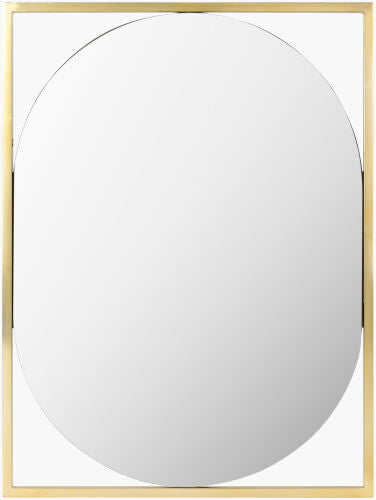 Oval Mirror Gold Frame