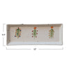 Hand Painted Stoneware Christmas Platter